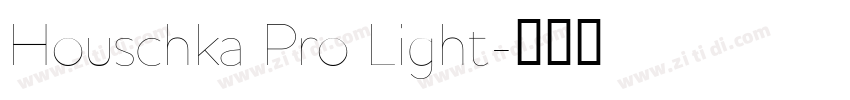 Houschka Pro Light字体转换